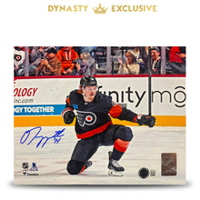 Load image into Gallery viewer, Owen Tippett Knee Celebration Philadelphia Flyers Autographed 16" x 20" Hockey Photo