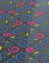 Load image into Gallery viewer, Custom 80's and 90's Arcade Carpet 6x6 Tiles (Swirls) Pack of 10 made with LEGO parts