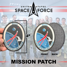 Load image into Gallery viewer, EL1-024 4" USAF Space Force Air Force Human Spaceflight Team XVIII Mission Patch Vandenberg Space Force Base