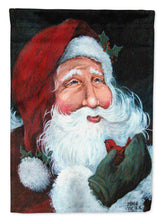 Load image into Gallery viewer, A Little Bird Told Me Santa Claus Flag Canvas House Size PJC1001CHF