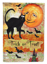 Load image into Gallery viewer, Trick or Treat Moon Halloween Flag Canvas House Size PJC1006CHF