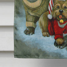 Load image into Gallery viewer, Gather your Friends Snowman with Dogs Flag Canvas House Size PJC1010CHF