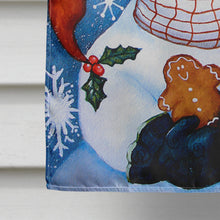 Load image into Gallery viewer, Gingerbread and Snowflake Snowman Flag Canvas House Size PJC1012CHF