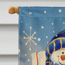 Load image into Gallery viewer, Holiday Delivery Snowman Flag Canvas House Size PJC1014CHF