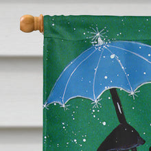 Load image into Gallery viewer, Just Dropping In To Say Hello Christmas Penguin  Flag Canvas House Size PJC1015CHF