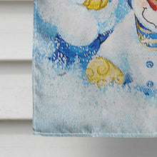 Load image into Gallery viewer, Snow babies At Play Snowman Flag Canvas House Size PJC1017CHF
