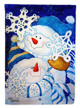 Load image into Gallery viewer, Snowflake Buddies Snowman Flag Canvas House Size PJC1018CHF
