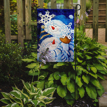 Load image into Gallery viewer, Snowflake Buddies Snowman Garden Flag - Outdoor Decorative Yard Flag
