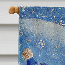 Load image into Gallery viewer, Snowflakes At Play Snowman Flag Canvas House Size PJC1019CHF