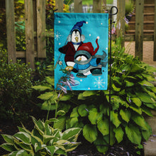 Load image into Gallery viewer, Somethin's Fishy Christmas Penguin Garden Flag - Outdoor Decorative Yard Flag PJC1020GF