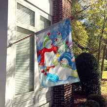 Load image into Gallery viewer, The Teens Celebrate Snowman Flag Canvas House Size PJC1021CHF