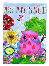 Load image into Gallery viewer, Be Blessed Owl Flag Canvas House Size PJC1026CHF