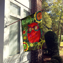 Load image into Gallery viewer, Be Happy Oh Yeah Owl Flag Canvas House Size PJC1027CHF