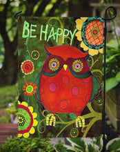 Load image into Gallery viewer, Be Happy Oh Yeah Owl Garden Flag - Outdoor Decorative Yard Flag