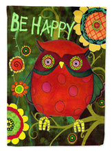Load image into Gallery viewer, Be Happy Oh Yeah Owl Garden Flag - Outdoor Decorative Yard Flag