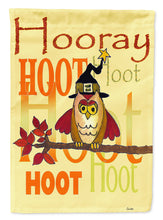 Load image into Gallery viewer, Hooray Hoot Hoot Owl Flag Canvas House Size PJC1030CHF