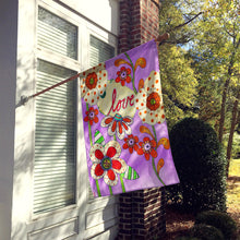 Load image into Gallery viewer, Love is Blooming Valentine's Day Flag Canvas House Size PJC1039CHF