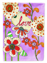 Load image into Gallery viewer, Love is Blooming Valentine's Day Flag Canvas House Size PJC1039CHF