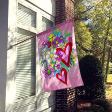 Load image into Gallery viewer, True Love Bouquet Valentine's Day Flag Canvas House Size PJC1040CHF