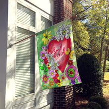Load image into Gallery viewer, Smile Valentine's Day Flag Canvas House Size PJC1041CHF