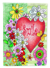 Load image into Gallery viewer, Smile Valentine's Day Flag Canvas House Size PJC1041CHF