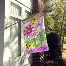 Load image into Gallery viewer, Flower Welcome Flag Canvas House Size PJC1048CHF