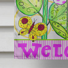 Load image into Gallery viewer, Flower Welcome Flag Canvas House Size PJC1048CHF