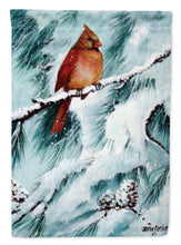 Load image into Gallery viewer, Winter's Glory Redbird 2 Northern Cardinal Flag Canvas House Size PJC1058CHF