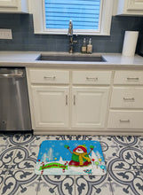 Load image into Gallery viewer, Candy Cane Lane Snowman Machine Washable Memory Foam Mat PJC1075RUG