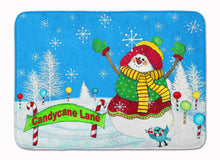 Load image into Gallery viewer, Candy Cane Lane Snowman Machine Washable Memory Foam Mat PJC1075RUG