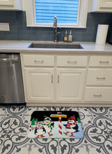 Load image into Gallery viewer, North Pole Welcomes You Penguins Machine Washable Memory Foam Mat PJC1082RUG