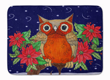 Load image into Gallery viewer, Whose Happy Holidays Owl Machine Washable Memory Foam Mat PJC1097RUG