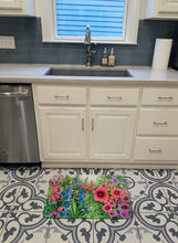 Load image into Gallery viewer, Easter Garden Springtime Flowers Machine Washable Memory Foam Mat PJC1107RUG