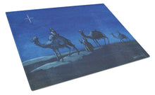 Load image into Gallery viewer, Wise Men in Blue Glass Cutting Boards – Durable, Decorative Kitchen Art Large PJH3001LCB