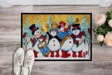 Load image into Gallery viewer, Snowmen Strike up the Band Doormat - 24x36 Decorative Floor Mat – Indoor/Outdoor Rug with Artistic Flair PJH3002JMAT