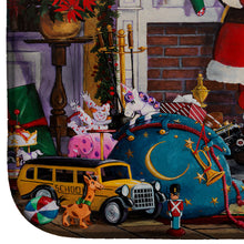 Load image into Gallery viewer, Santa Claus Placing the Presents Dish Drying Mat – Absorbent, Artistic Kitchen Essentials PJH3003DDM