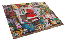 Load image into Gallery viewer, Santa Claus Placing the Presents Glass Cutting Boards – Durable, Decorative Kitchen Art Large PJH3003LCB