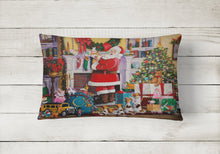 Load image into Gallery viewer, Santa Claus Placing the Presents Canvas Fabric Decorative Pillow PJH3003PW1216