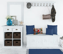 Load image into Gallery viewer, Santa Claus Placing the Presents Canvas Fabric Decorative Pillow PJH3003PW1216