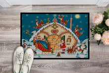 Load image into Gallery viewer, Santa Claus Loading the Sleigh Doormat - 24x36 Decorative Floor Mat – Indoor/Outdoor Rug with Artistic Flair PJH3004JMAT