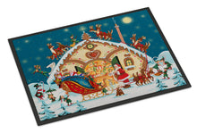 Load image into Gallery viewer, Santa Claus Loading the Sleigh Doormat - 24x36 Decorative Floor Mat – Indoor/Outdoor Rug with Artistic Flair PJH3004JMAT