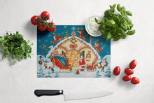 Load image into Gallery viewer, Santa Claus Loading the Sleigh Glass Cutting Boards – Durable, Decorative Kitchen Art Large PJH3004LCB