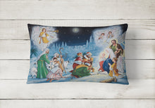 Load image into Gallery viewer, Nativity Born in Bethlehem Canvas Fabric Decorative Pillow PJH3005PW1216