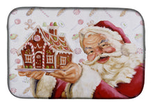 Load image into Gallery viewer, Santa Claus A Home for the Holidays Dish Drying Mat – Absorbent, Artistic Kitchen Essentials PJH3006DDM