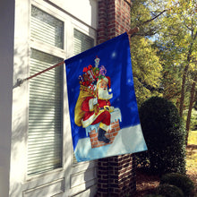 Load image into Gallery viewer, Santa Claus A Visit from Santa Flag Canvas House Size PJH3009CHF