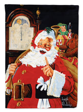 Load image into Gallery viewer, Santa Claus At the Stroke of Midnight Garden Flag – Decorative Outdoor Yard Flag PJH3012GF