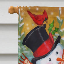 Load image into Gallery viewer, Snowman Fish'en Friends Flag Canvas House Size PJH3016CHF
