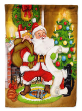 Load image into Gallery viewer, Santa Claus Let Me Check My List Garden Flag – Decorative Outdoor Yard Flag PJH3020GF
