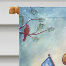 Load image into Gallery viewer, Snowman Just Keep Smilin' USA Flag Canvas House Size PJH3021CHF