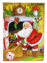 Load image into Gallery viewer, Santa Claus Stocking Stuffers Flag Canvas House Size PJH3024CHF